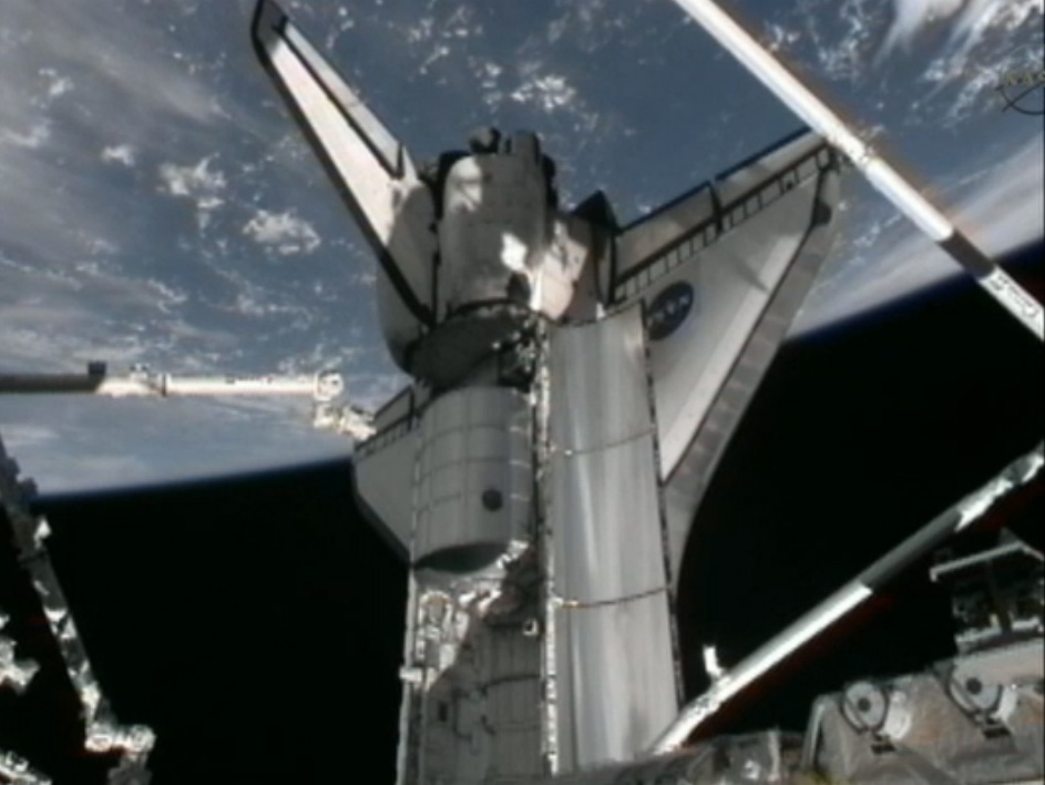 At Space Station, Shuttle Astronauts Make Last Big Delivery